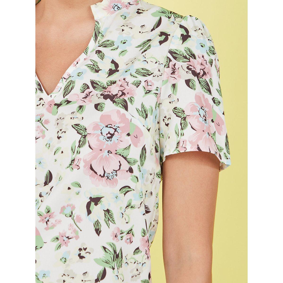 بلوزة كاجوال مطبعة بزهور-women-clothing-shirtsandblouses-blouses-image-4