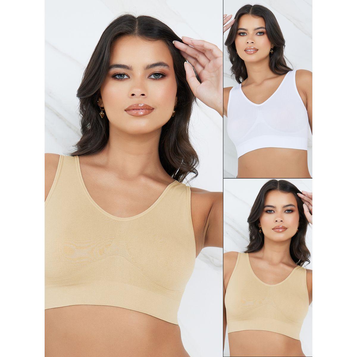 Styli Pack of 2 - Seamless Non Padded Comfort Crop Top-women-clothing-lingerie-bras-image-1