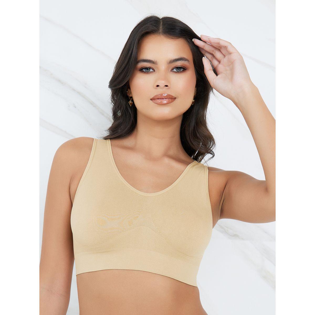 Styli Pack of 2 - Seamless Non Padded Comfort Crop Top-women-clothing-lingerie-bras-image-2