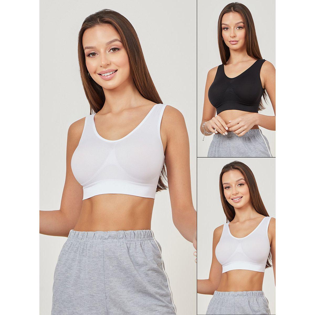 Styli Pack of 2 - Seamfree Non Padded Comfort Crop Top-women-clothing-lingerie-bras-image-1