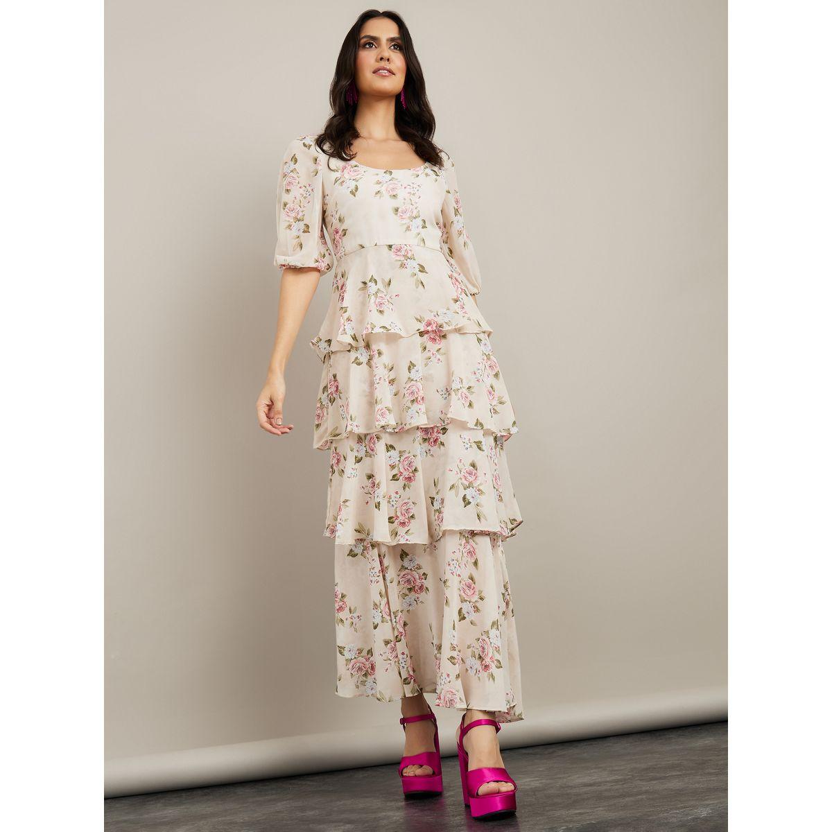 فستان طويل باكمام قصيرة من ستايلي-women-clothing-dresses-image-2