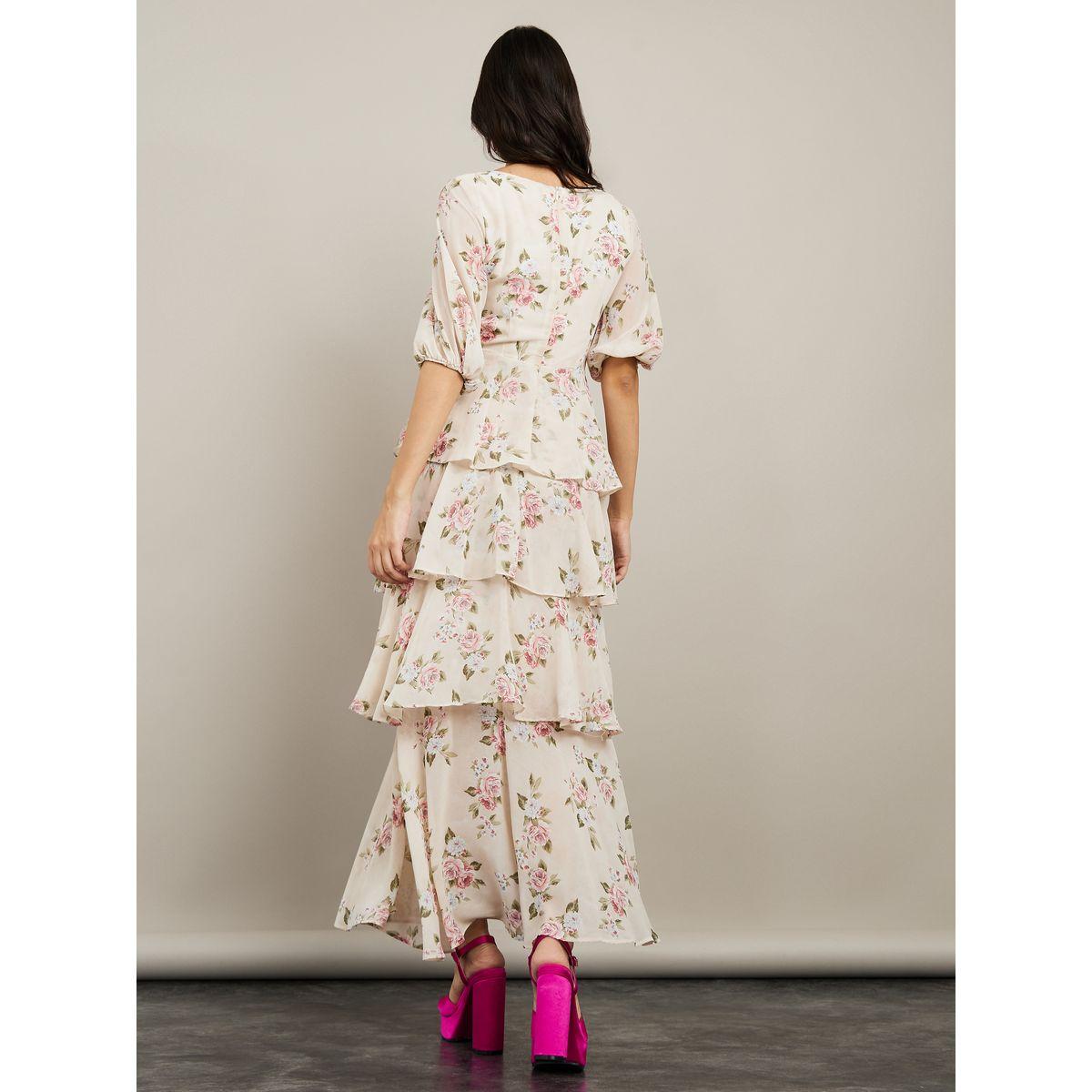 فستان طويل باكمام قصيرة من ستايلي-women-clothing-dresses-image-4