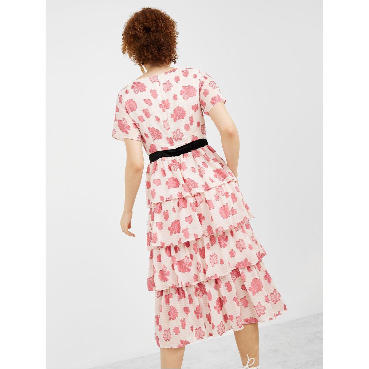 Styli Short Sleeves Floral Pattern Layered Midi Dress-women-clothing-dresses-image-4