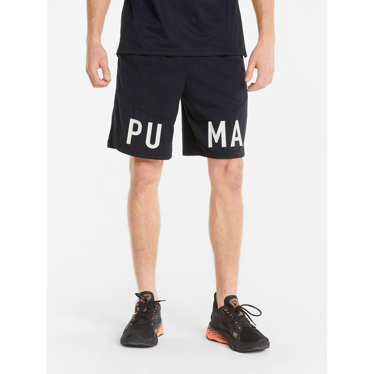 Puma Logo Detail 9" Training Shorts-sports-men-clothing-bottoms-image-1