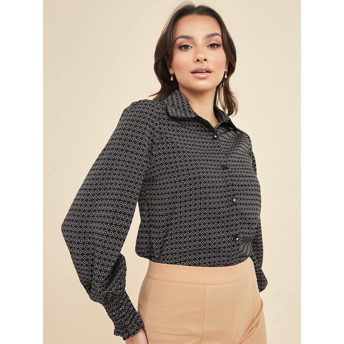 بلوزة كاجوال باكمام طويلة من ستايلي-women-clothing-shirtsandblouses-shirts-image-1