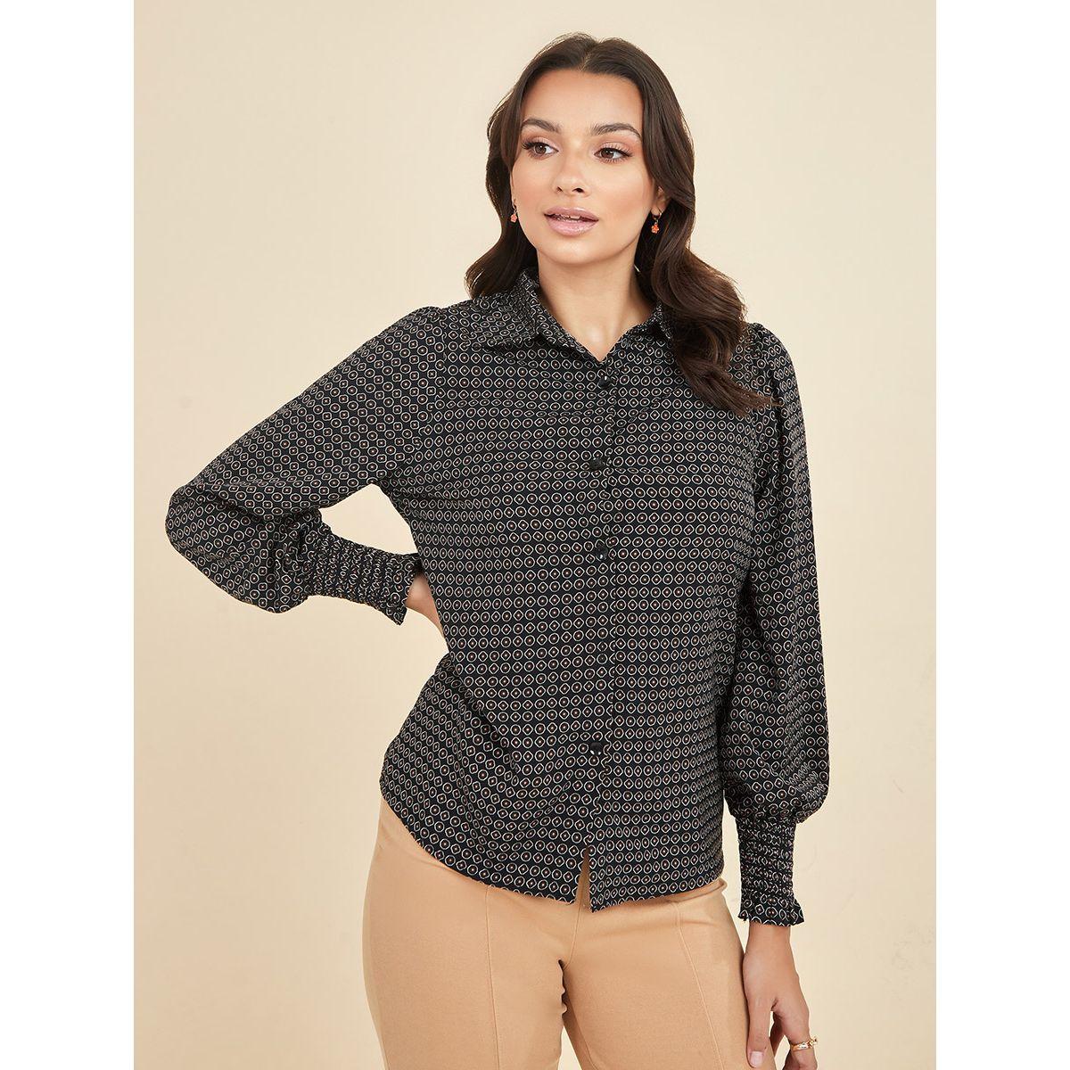 بلوزة كاجوال باكمام طويلة من ستايلي-women-clothing-shirtsandblouses-shirts-image-3