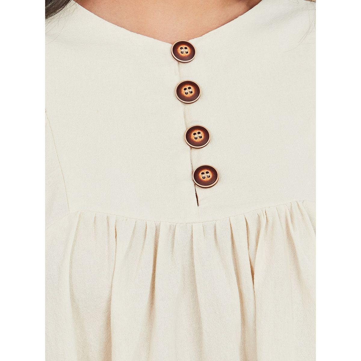 بلوزة كاجوال باكمام بالون من ستايلي-women-clothing-shirtsandblouses-blouses-image-3