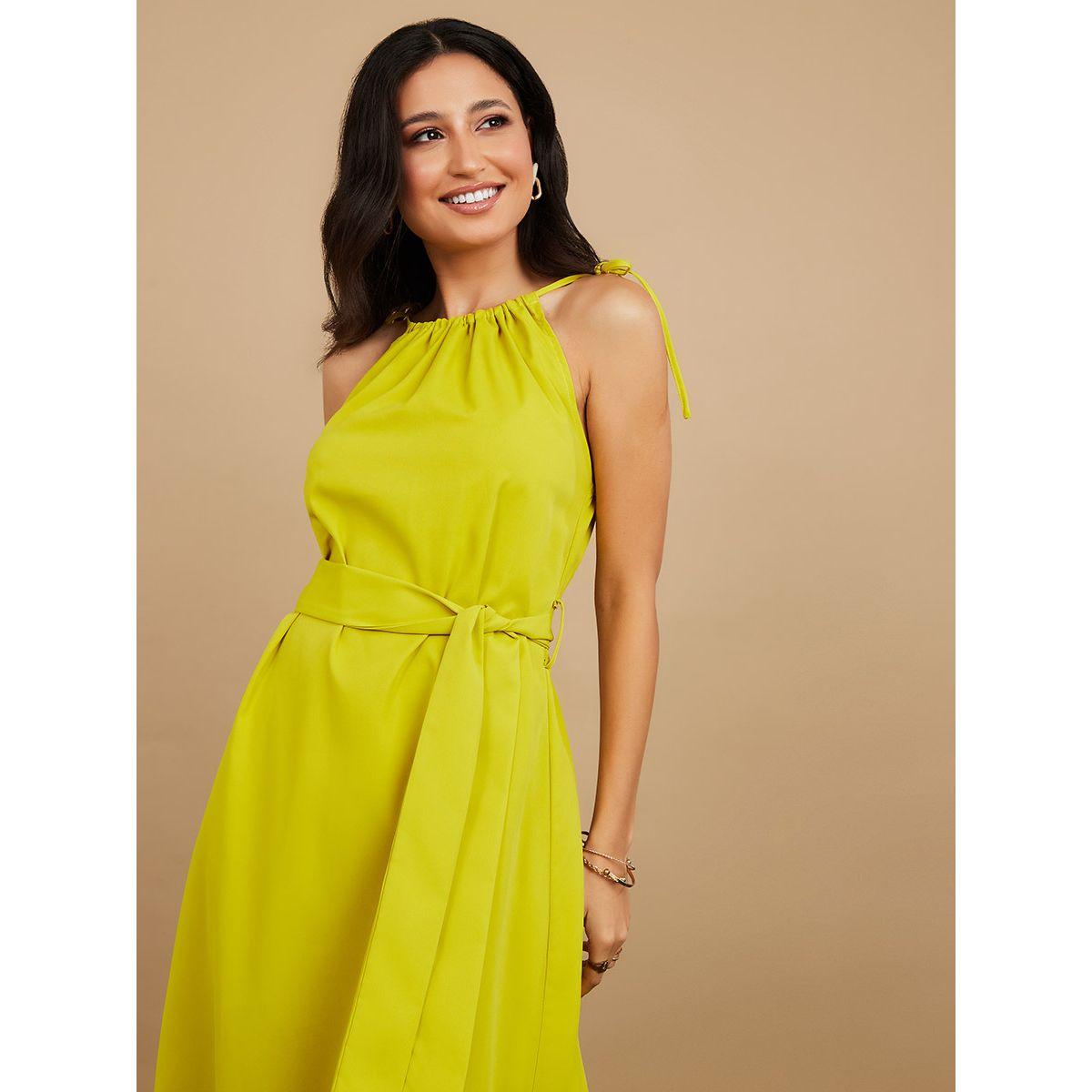Styli Sleeveless Halter Neck A-Line Midi Dress-women-clothing-dresses-image-2