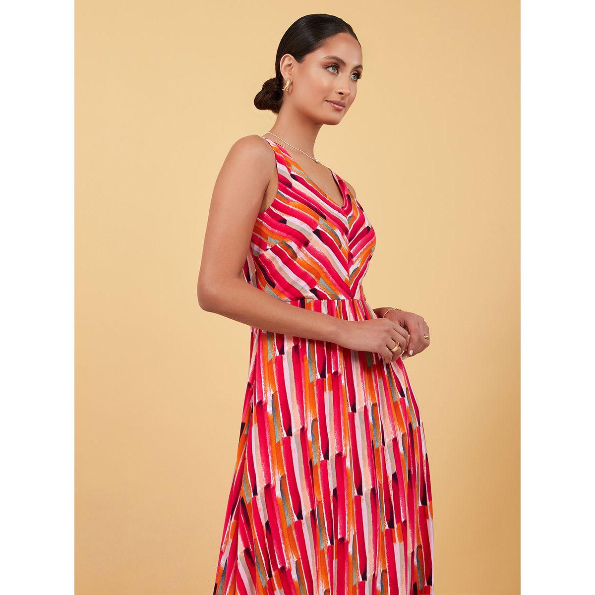 Styli Sleeveless Multi Striped A-Line Maxi Dress-women-clothing-dresses-image-2