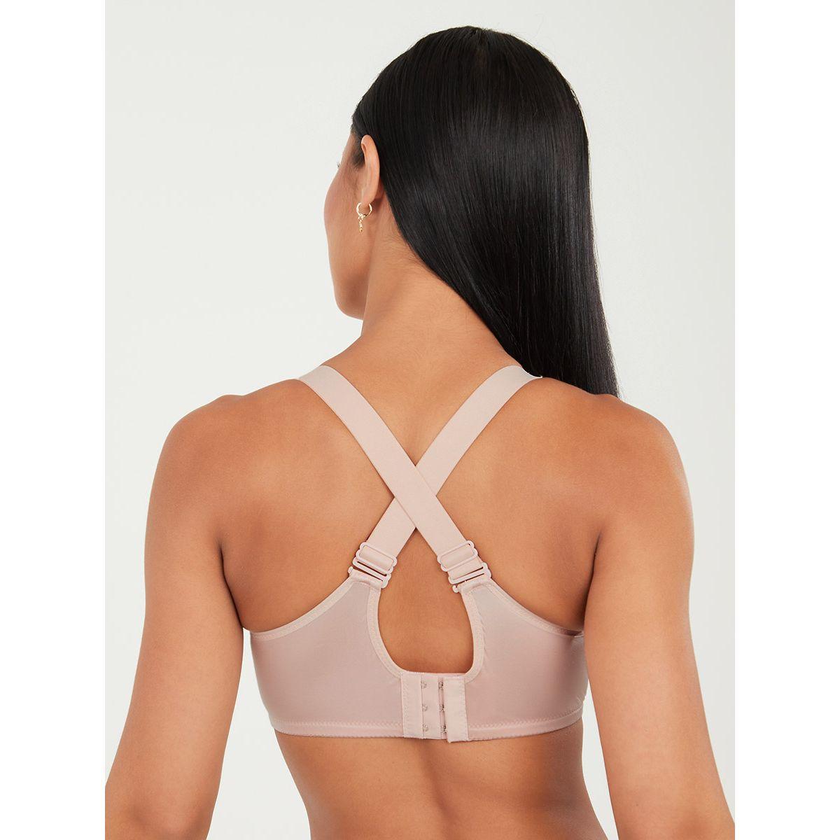 Styli Padded Non Wired Scallop Lace Neck Finish High Apex Front Bow Plunge Bra-women-clothing-lingerie-bras-image-4