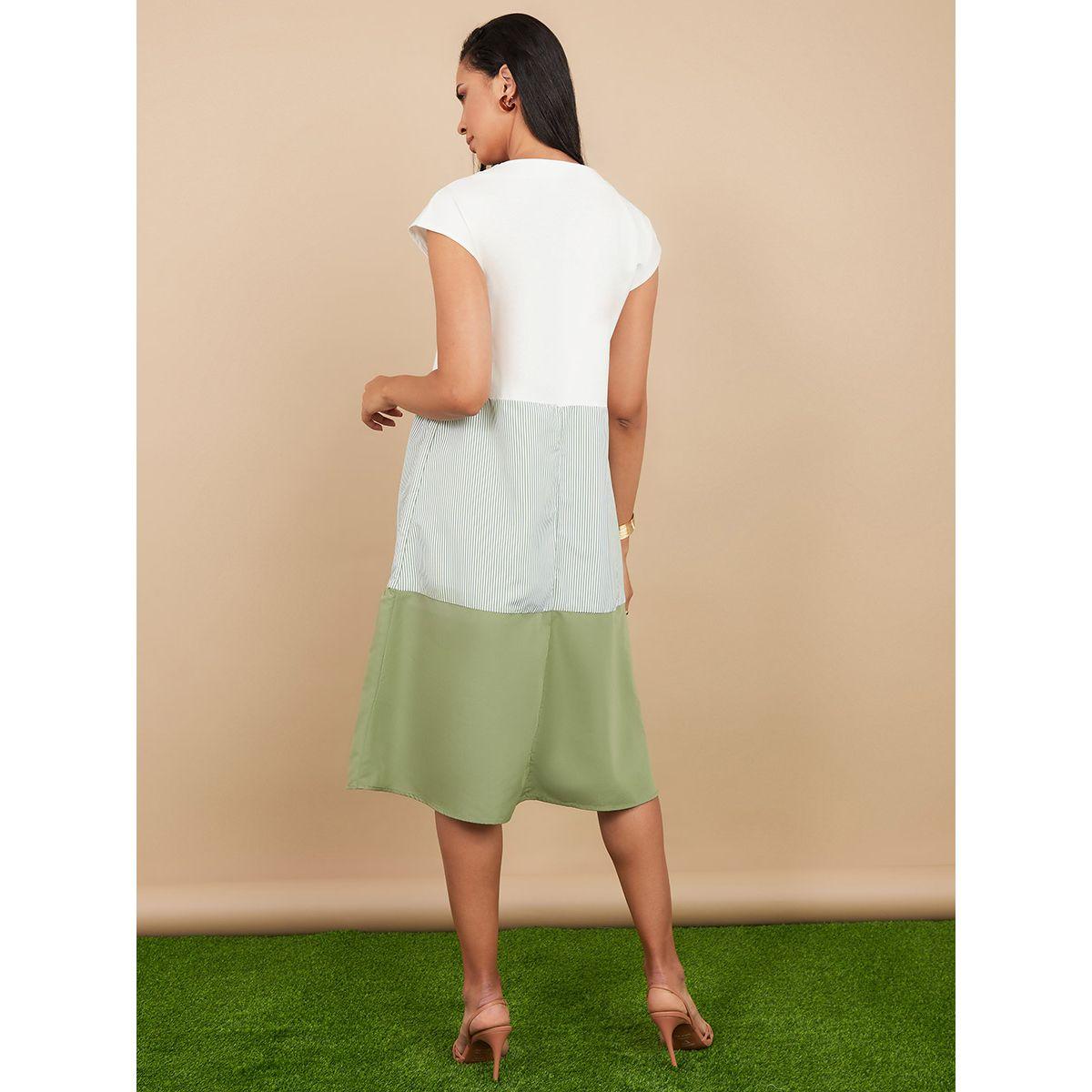 فستان ميدي باكمام كاب من ستايلي-women-clothing-dresses-image-4