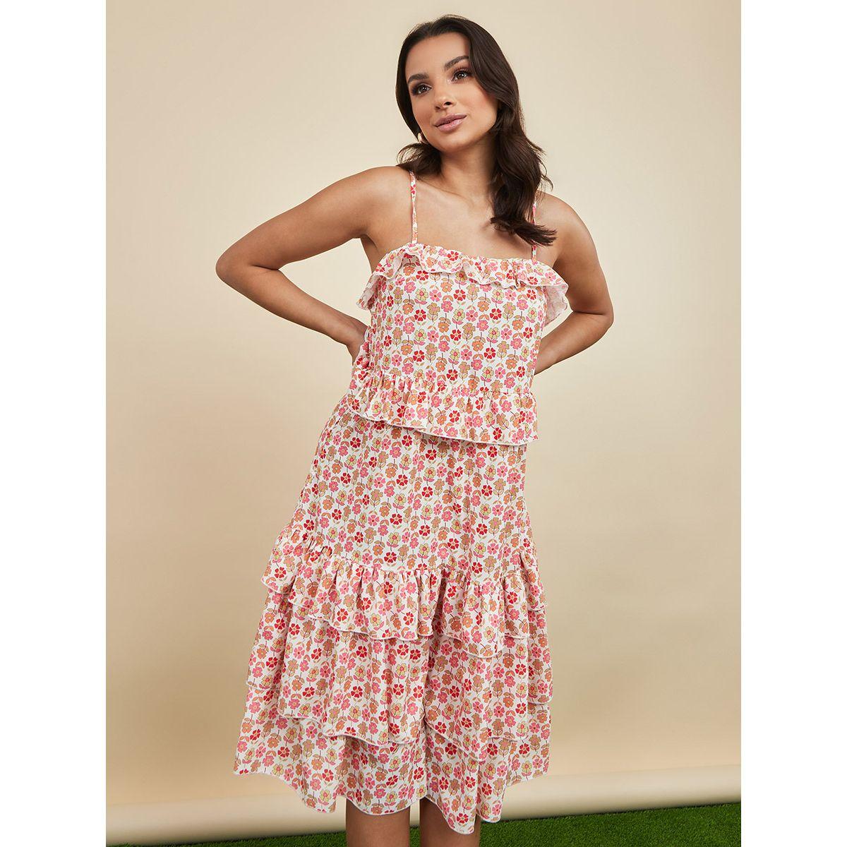 فستان ميدي مطبع بزهور من ستايلي-women-clothing-dresses-image-1