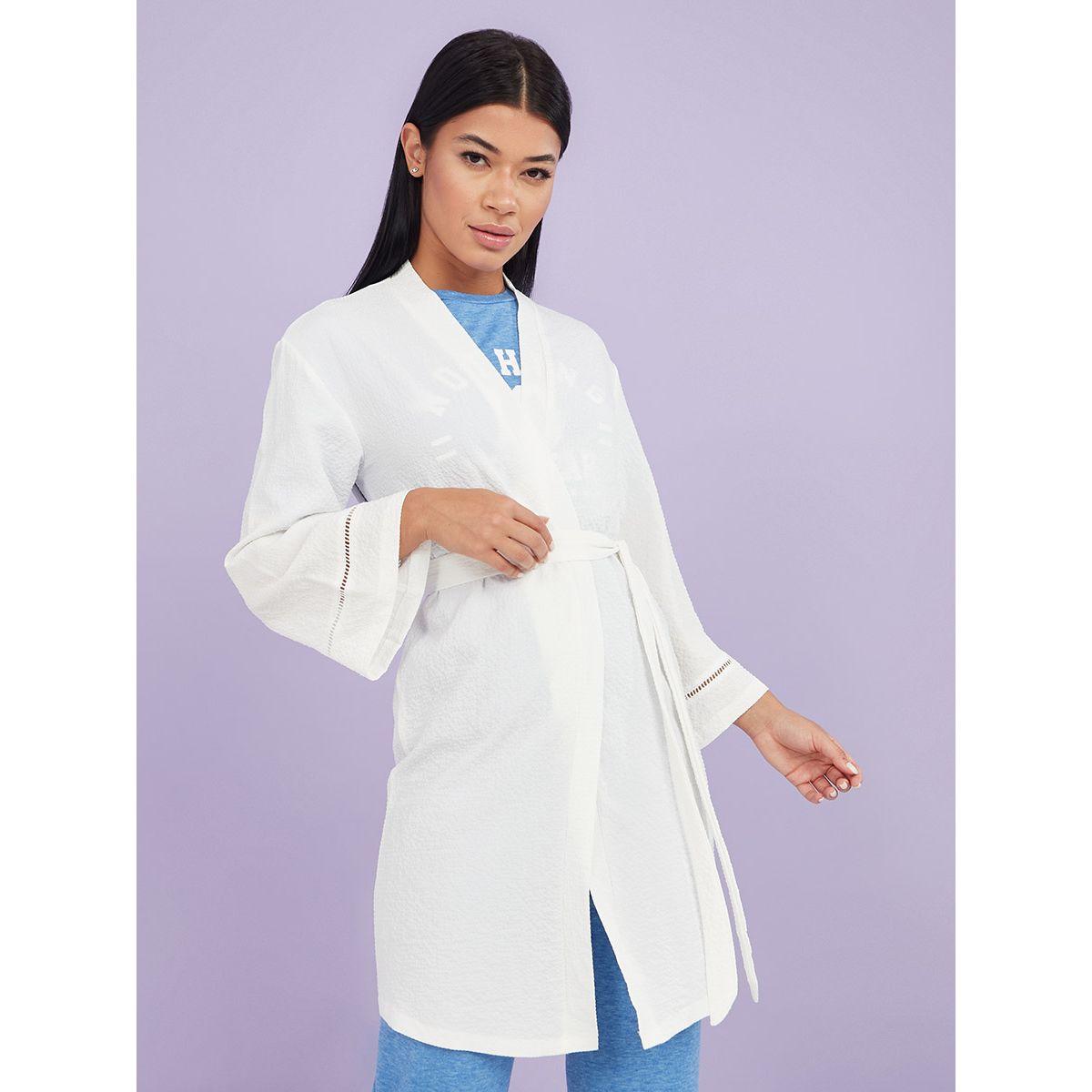 Styli Textured Long Sleeves Robe-women-clothing-nightwear-robes-image-1
