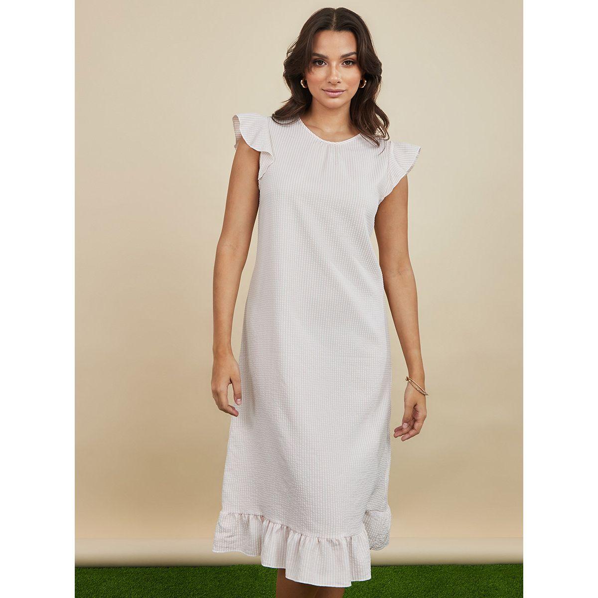 قميص نوم ميدي بكشكش من ستايلي-women-clothing-nightwear-nighties-image-4