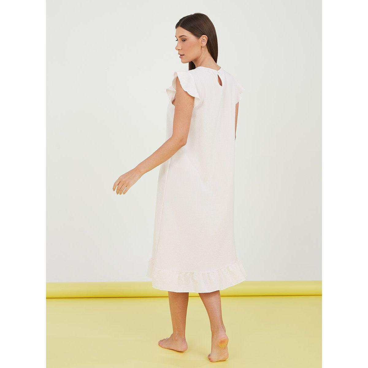 قميص نوم ميدي بكشكش من ستايلي-women-clothing-nightwear-nighties-image-7