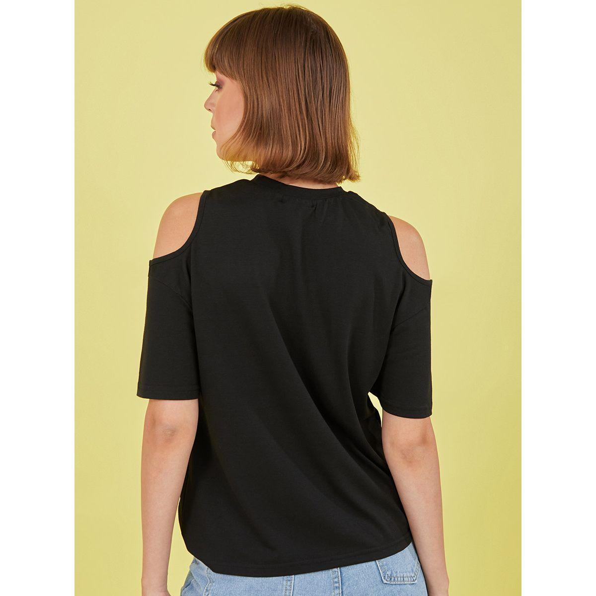 تيشيرت كاجوال باكتاف مكشوفة من ستايلي-women-clothing-tshirts-image-5