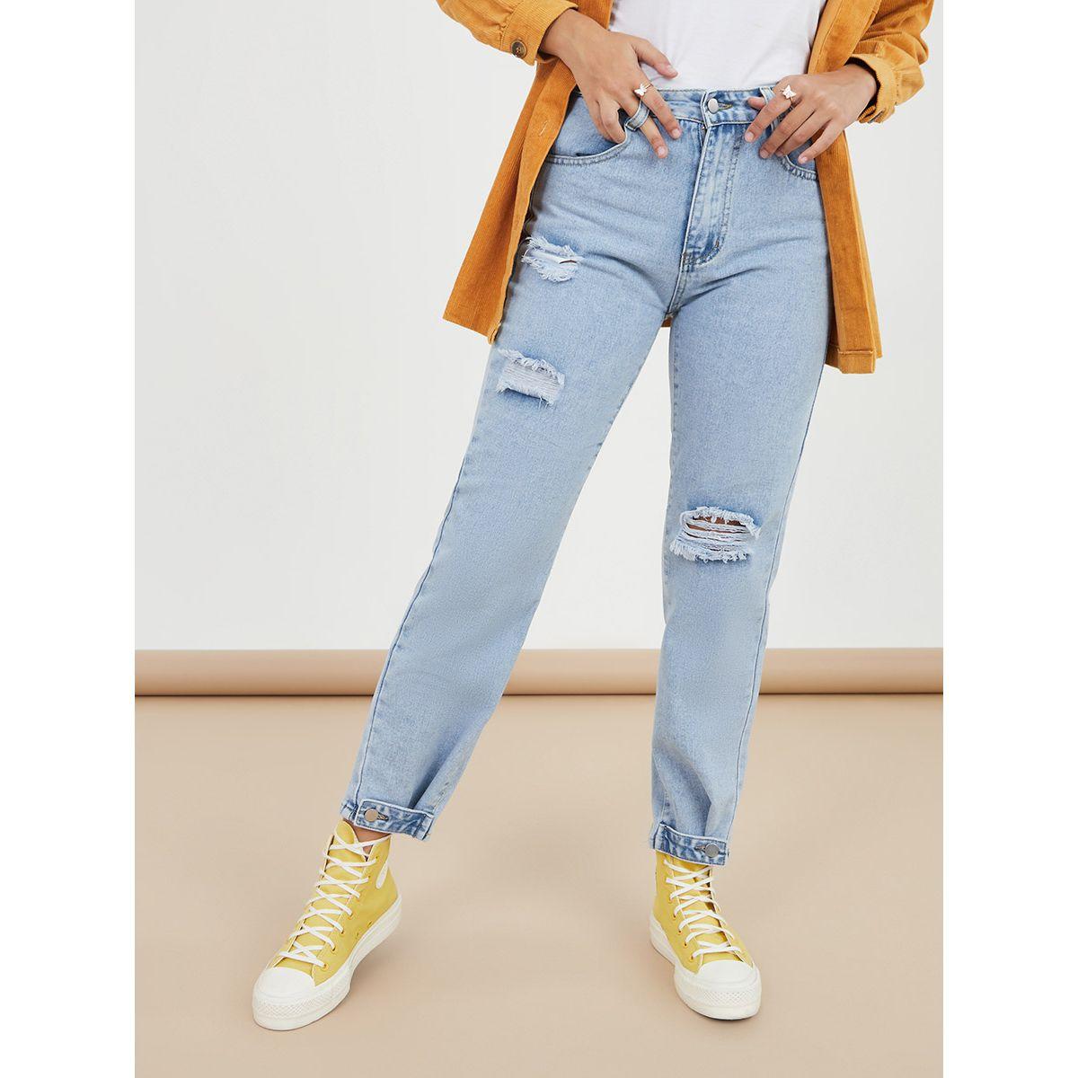 جينز ممزق بخصر عالي من ستايلي-women-clothing-bottoms-jeans-image-1