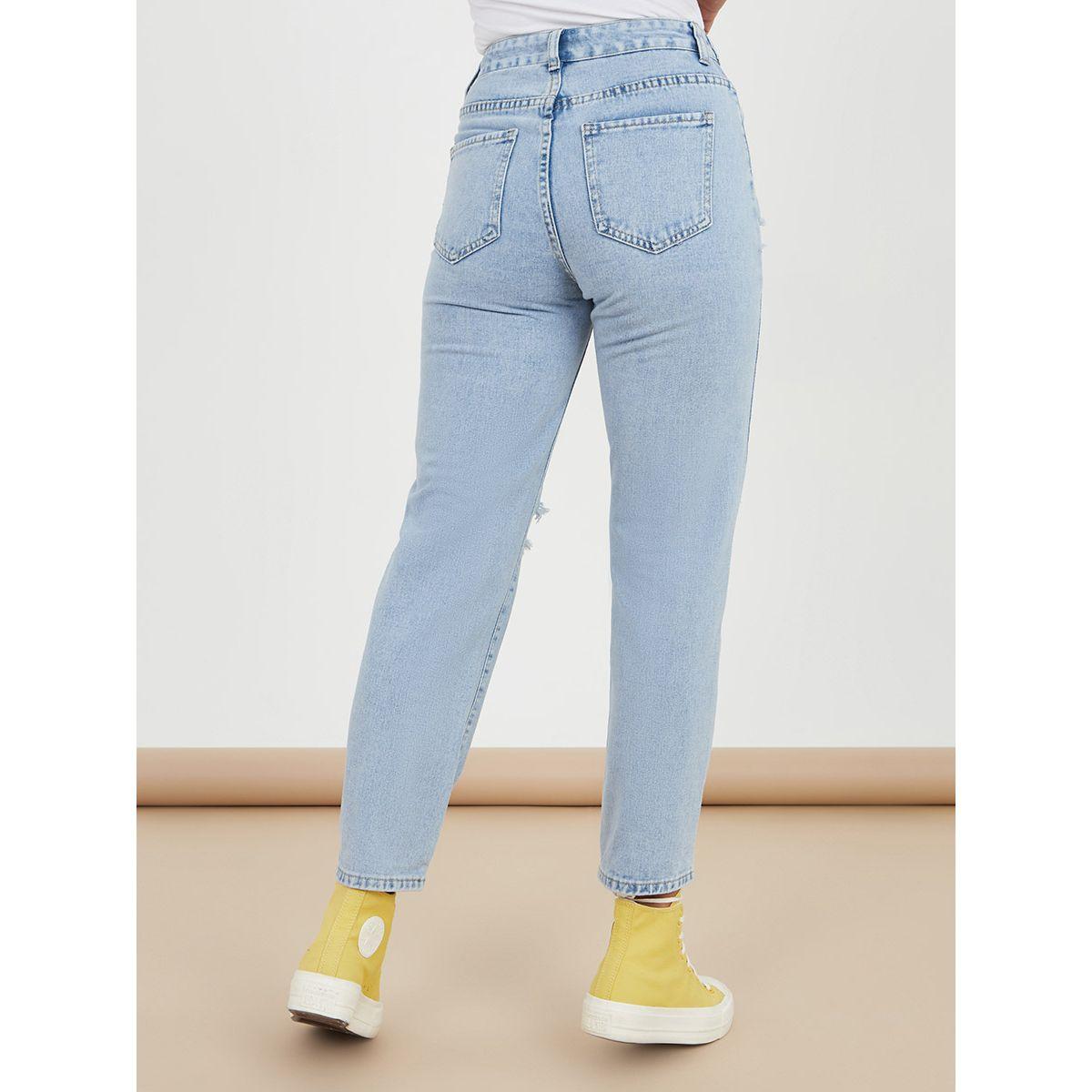 جينز ممزق بخصر عالي من ستايلي-women-clothing-bottoms-jeans-image-4