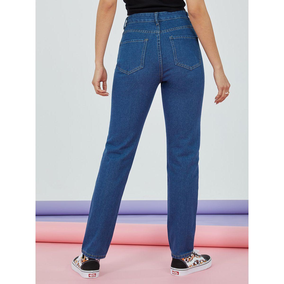 Styli High Rise Straight Leg Jeans-women-clothing-bottoms-jeans-image-4