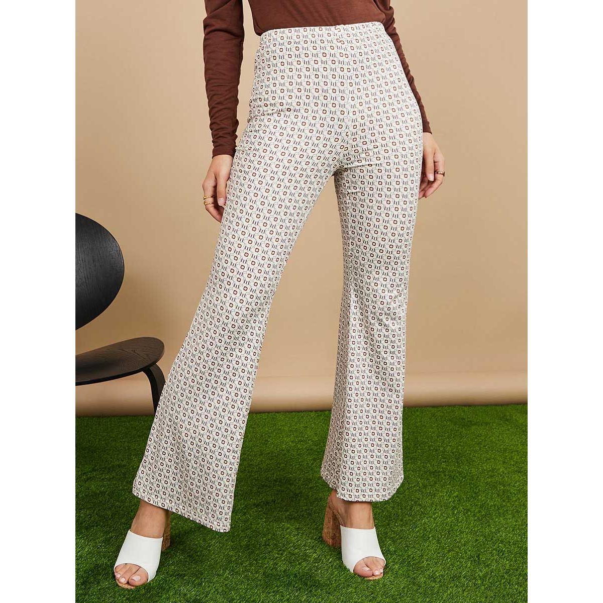 Styli Floral Print High Rise Flare Leg Trouser-women-clothing-bottoms-trousers-image-1