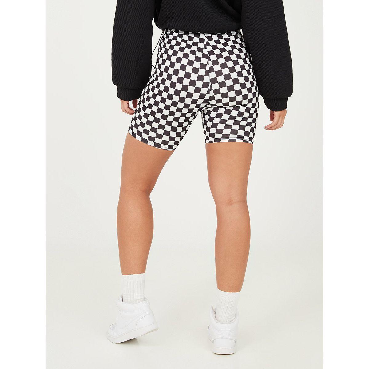 Checkered cycling sale shorts