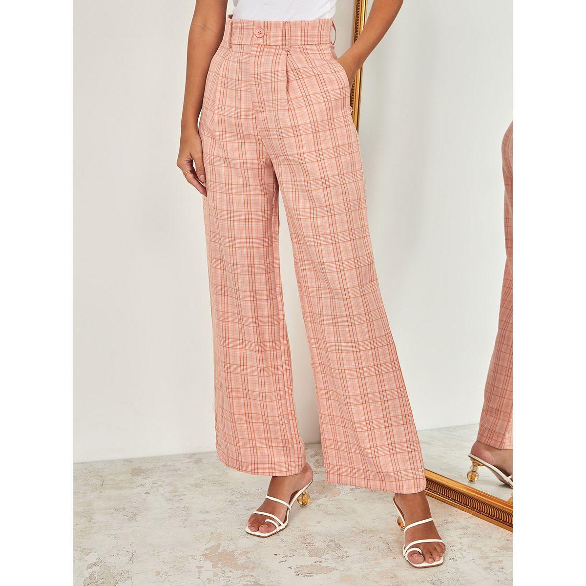 بنطال كاجوال بخصر عالي من ستايلي-women-clothing-bottoms-trousers-image-1