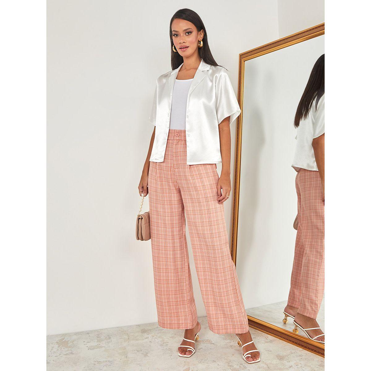 بنطال كاجوال بخصر عالي من ستايلي-women-clothing-bottoms-trousers-image-2