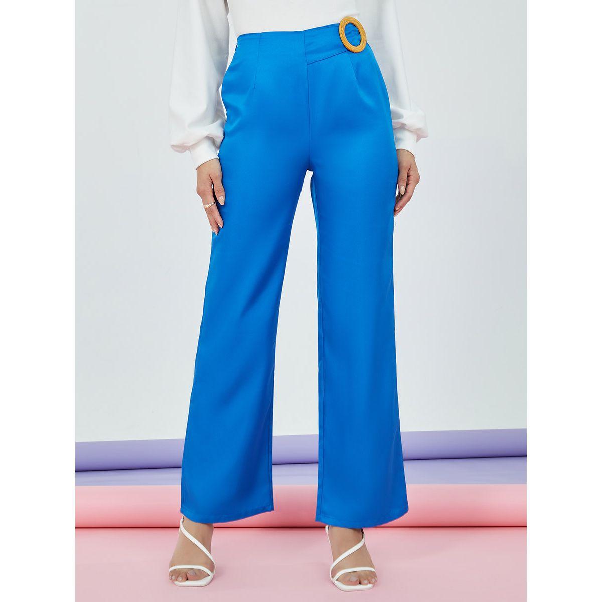Styli Ring Detail Wide Leg Trouser-women-clothing-bottoms-trousers-image-2