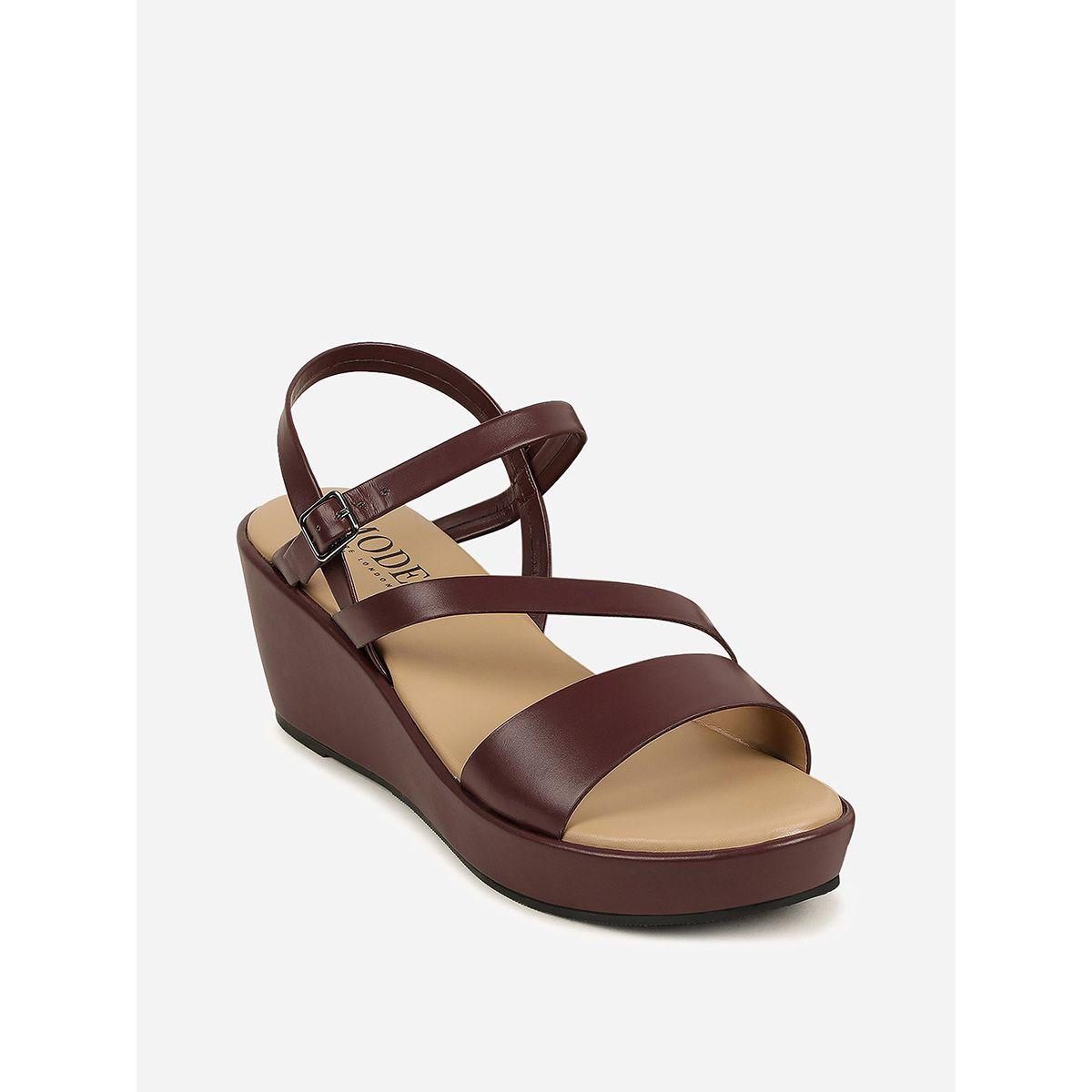 Buckle Lock Wedge Sandals-women-shoes-heels-image-3