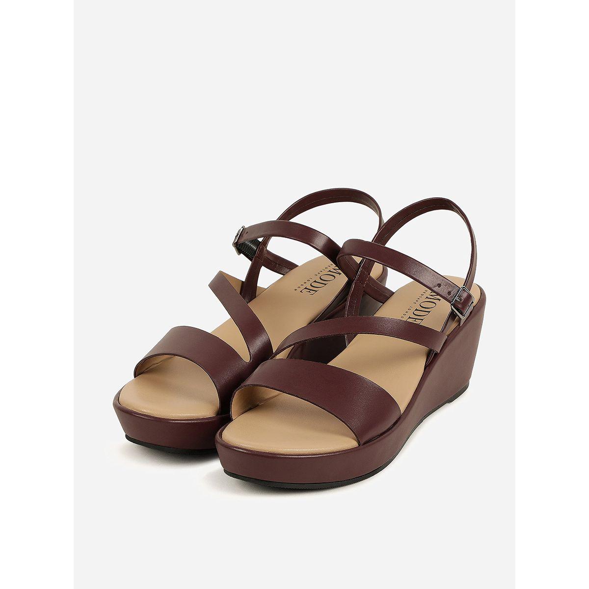 Buckle Lock Wedge Sandals-women-shoes-heels-image-4