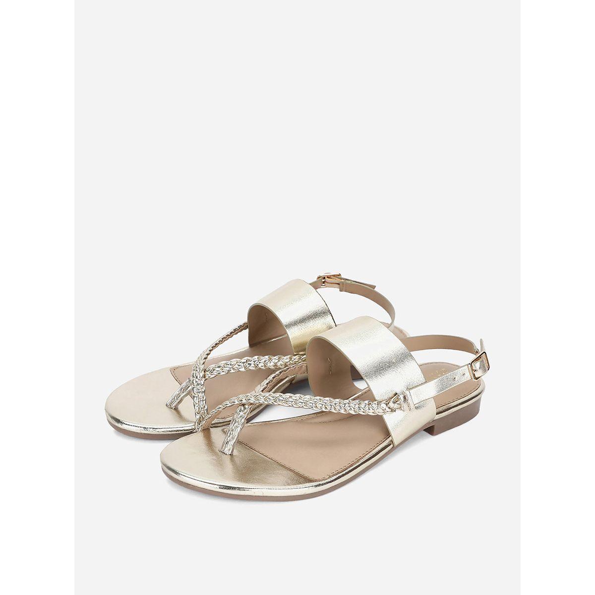 Braided Strap Detail Slingback Sandals-women-shoes-sandals-flats-image-4