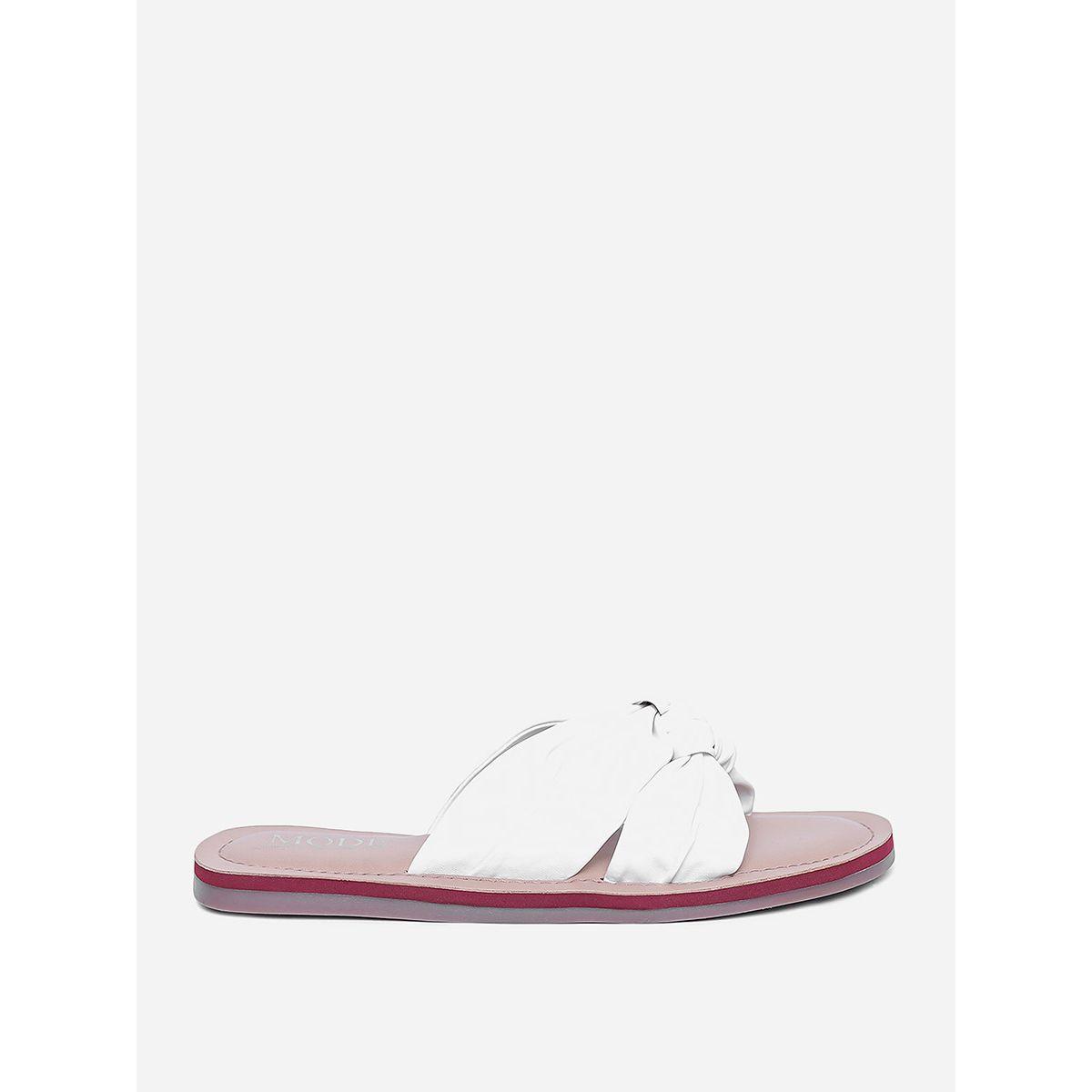 Knot Detail Flat Sandals-women-shoes-sandals-flats-image-1
