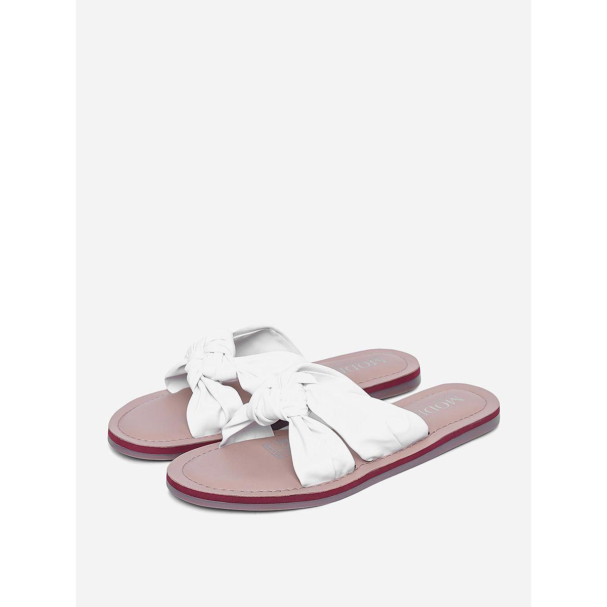 Knot Detail Flat Sandals-women-shoes-sandals-flats-image-4