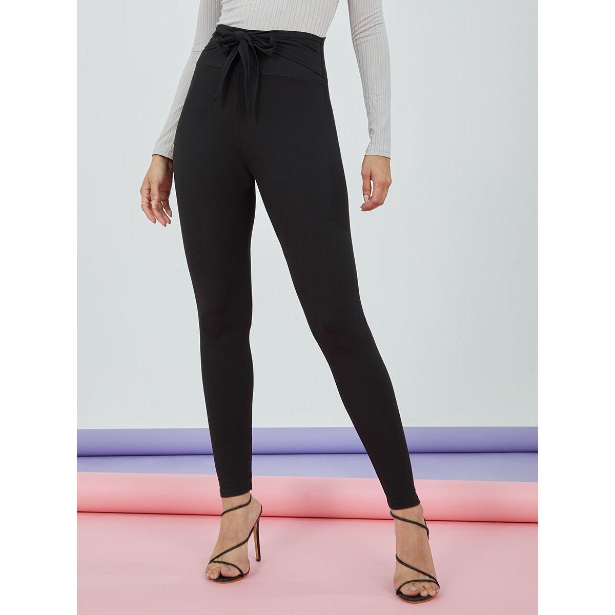 بنطال ليقنز برباط خصر من ستايلي-women-clothing-bottoms-leggings-image-1