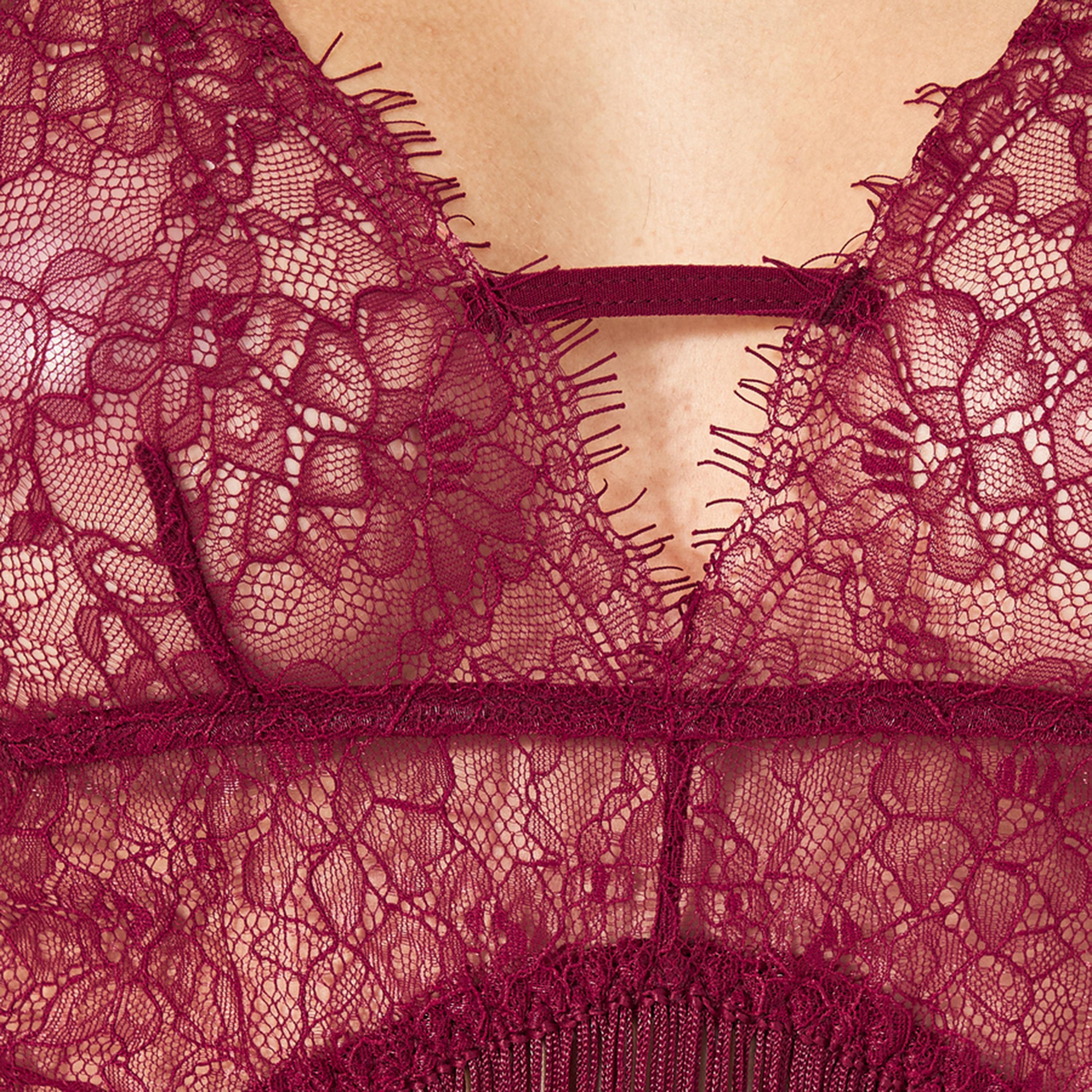 ستايلي - طقم بيبي دول دانتيل بشراشيب مع سروال داخلي-women-clothing-lingerie-babydollsandbodysuits-image-2