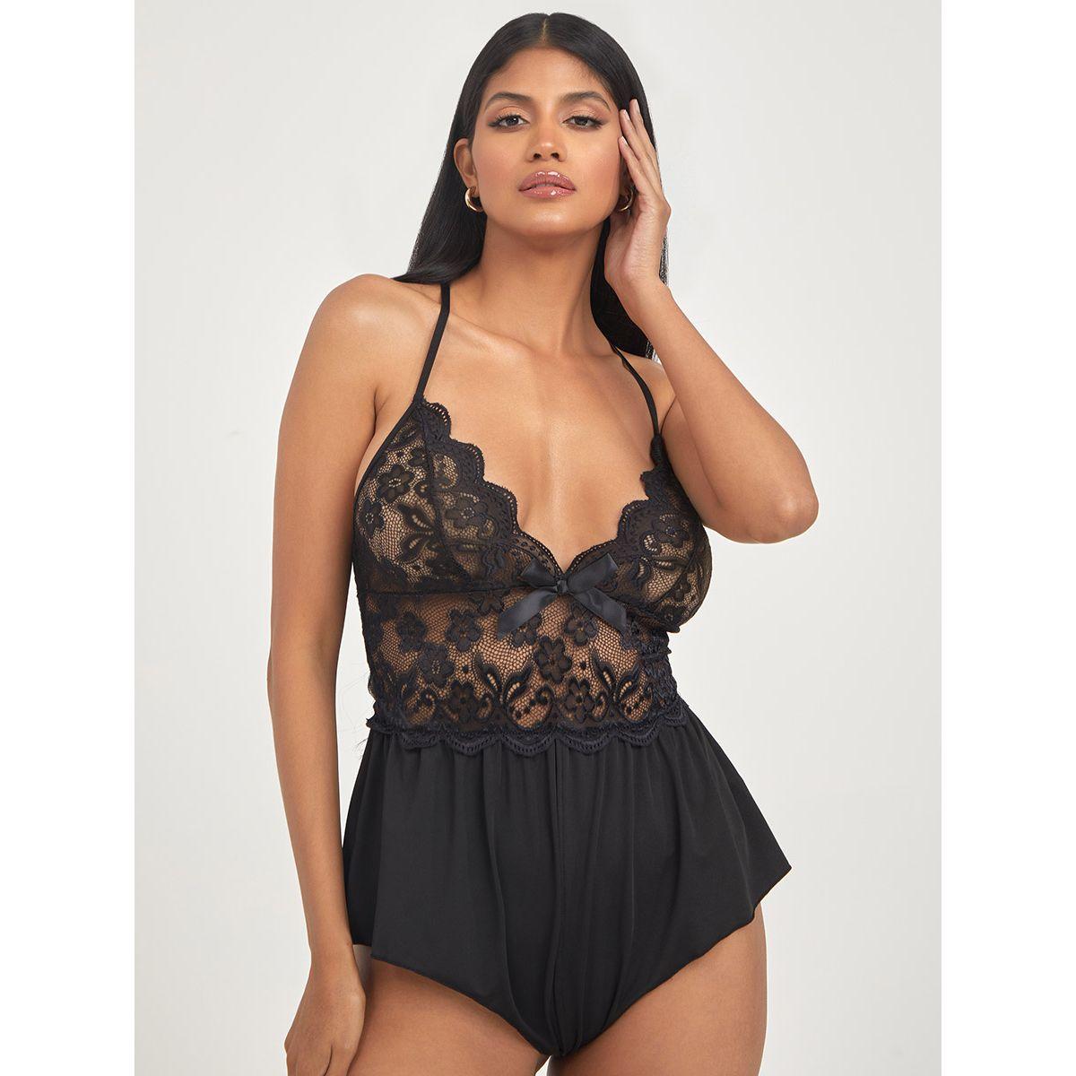 تيدي ساتان بتداخلات دانتيل من ستايلي-women-clothing-lingerie-corsets-image-1