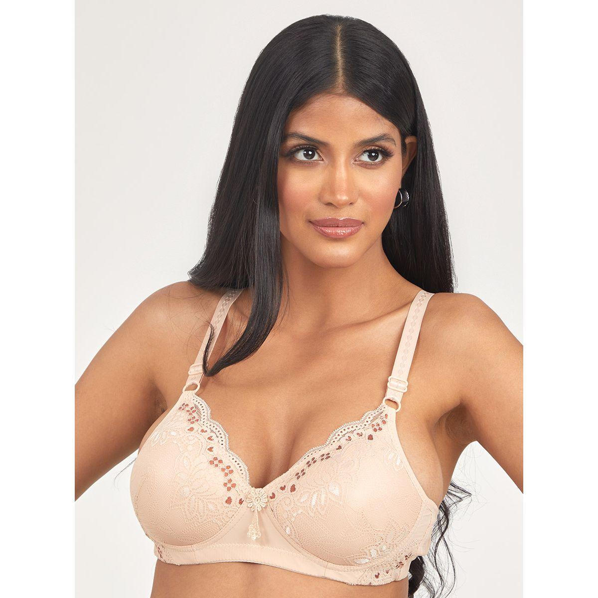 صدرية بياقة عميقة وتداخل دانتيل من ستايلي-women-clothing-lingerie-bras-image-1