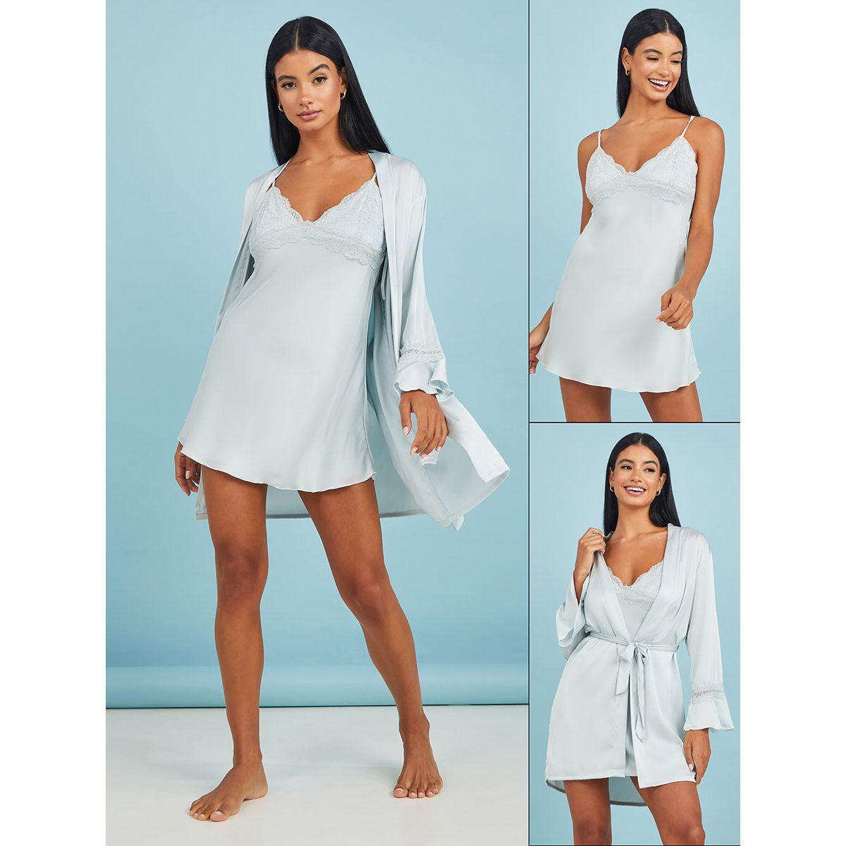 طقم من 2 ( روب + فستان ) من ستايلي-women-clothing-nightwear-robes-image-1