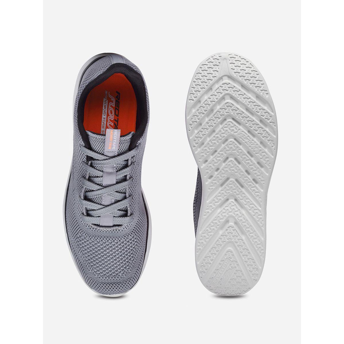 Red Tape Lace Up Logo Detail Mesh Upper Sneakers-men-shoes-sneakers-image-4