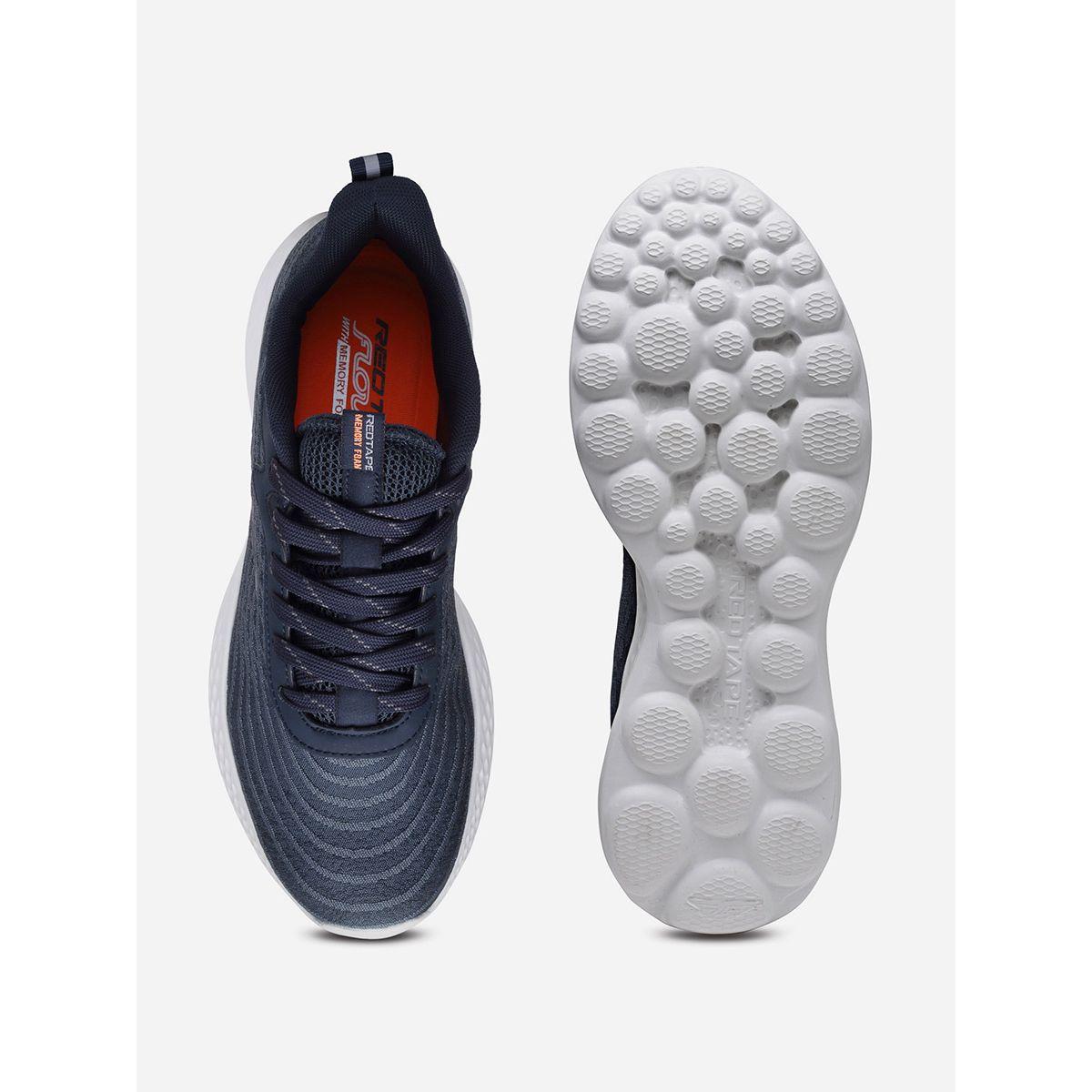 Red Tape Lace Up Logo Detail Mesh Upper Sneakers-men-shoes-sneakers-image-4