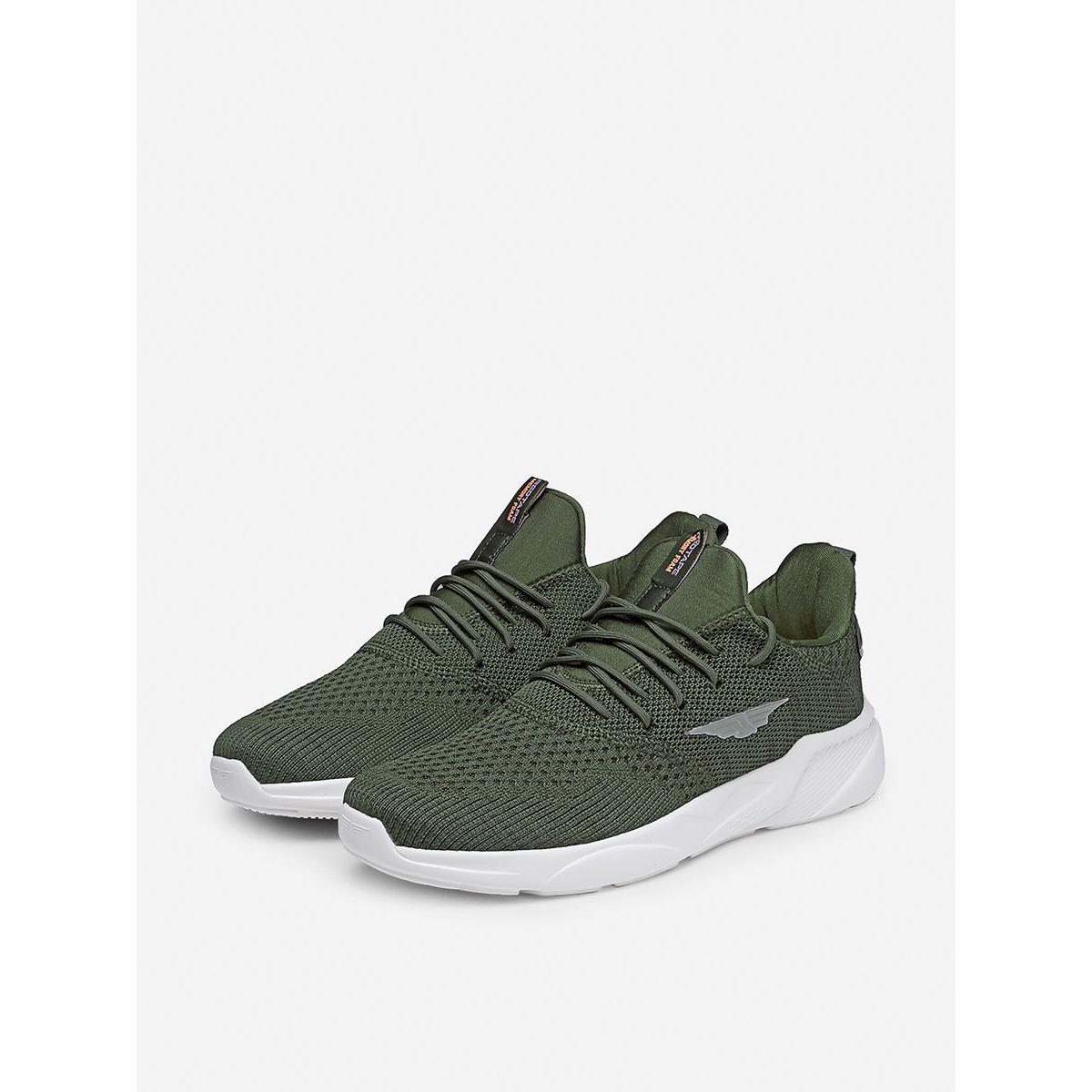 Red Tape Lace Up Logo Detail Mesh Upper Sneakers-men-shoes-sneakers-image-2