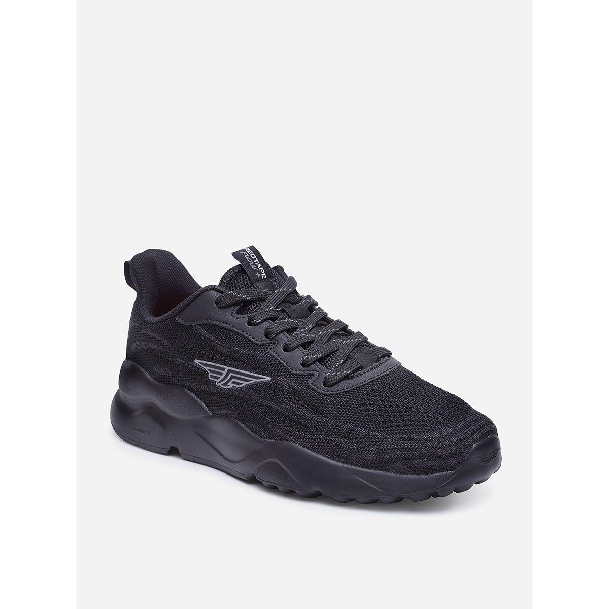 Red Tape Lace Up Logo Detail Mesh Upper Sneakers-men-shoes-sneakers-image-3