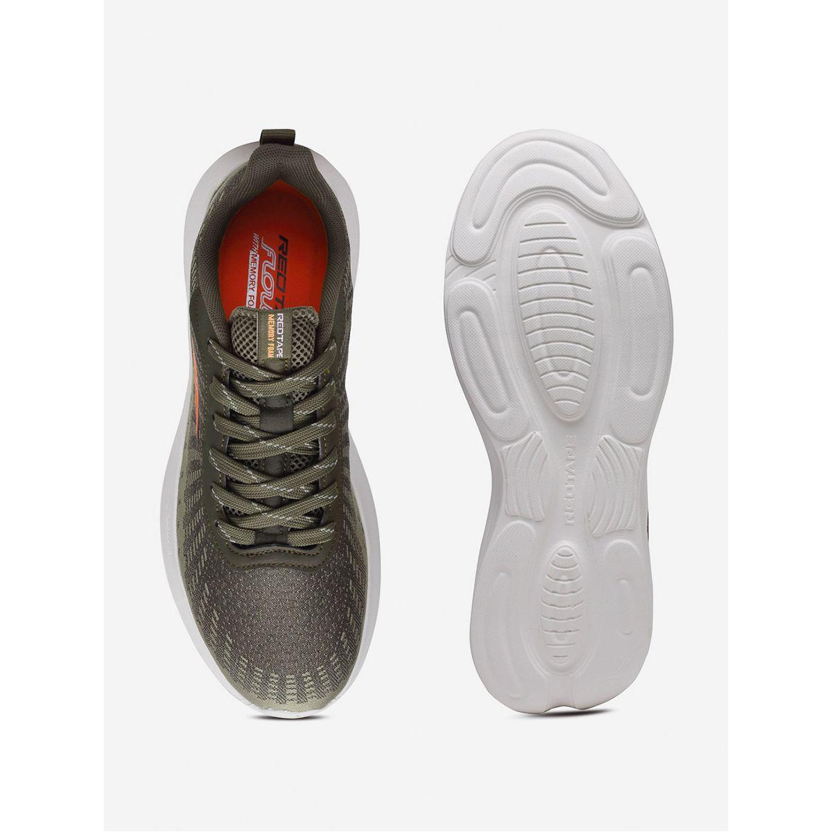 Red Tape Lace Up Logo Detail Mesh Upper Sneakers-men-shoes-sneakers-image-4