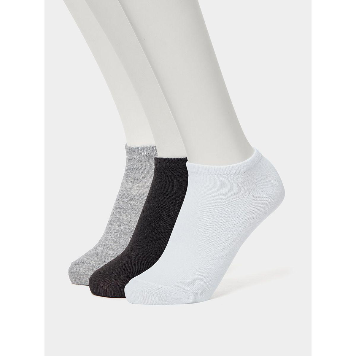Styli Pack of 3 - Solid Shoe Liner Socks-men-socks-image-1