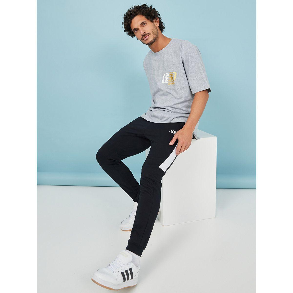 Skechers Side Striped Detail Knit Jogger-men-clothing-bottoms-joggers-image-1