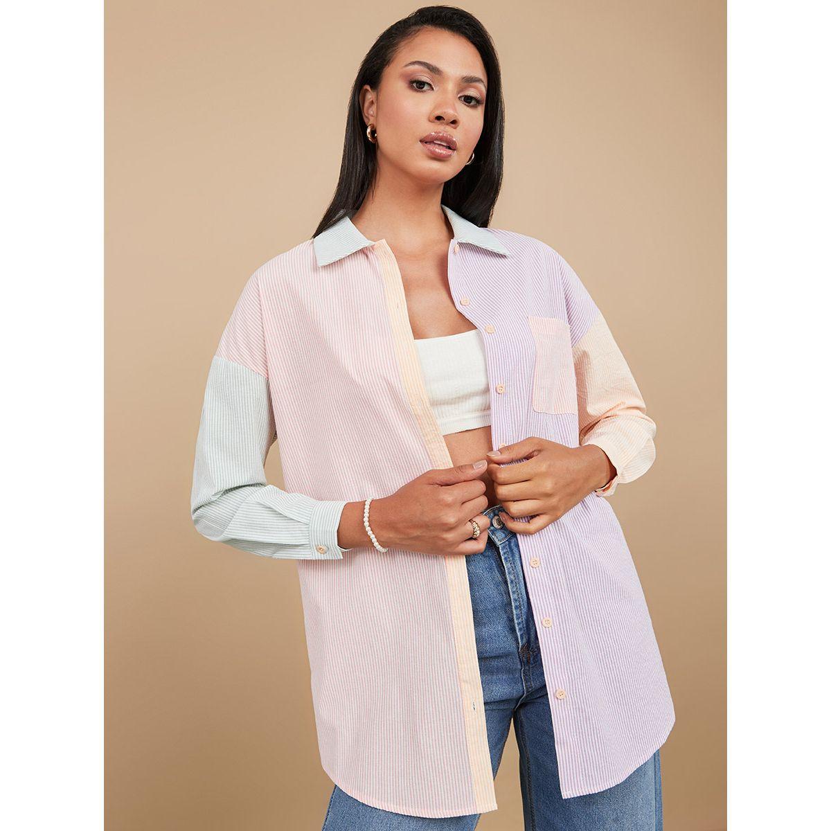 بلوزة كاجوال بقصة واسعة من ستايلي-women-clothing-shirtsandblouses-shirts-image-1