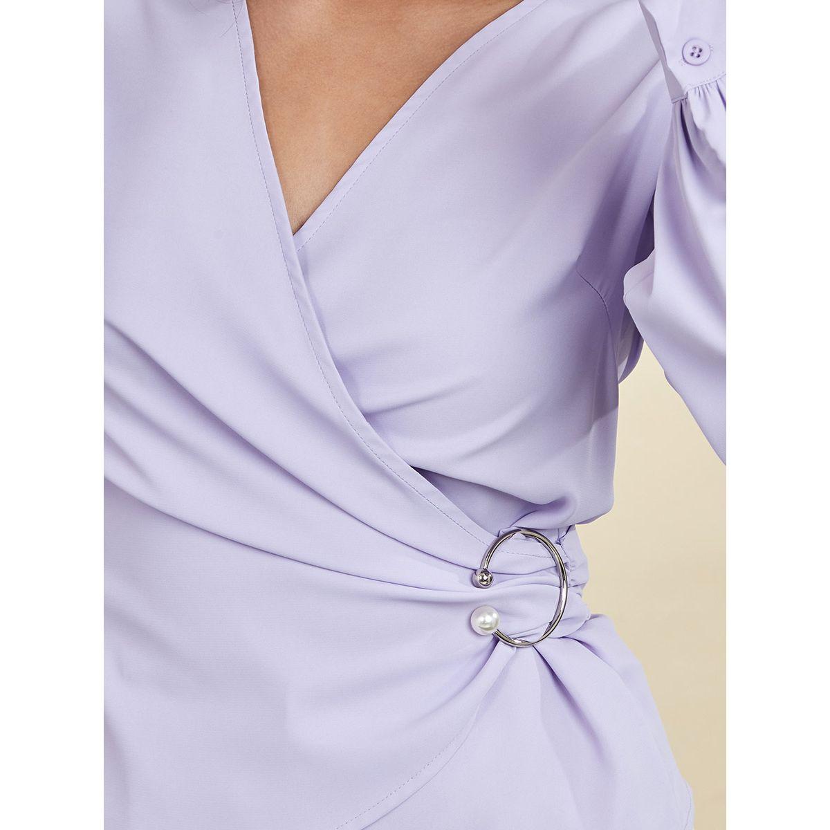 بلوزة بنمط لف واكمام طويلة من ستايلي-women-clothing-shirtsandblouses-blouses-image-4
