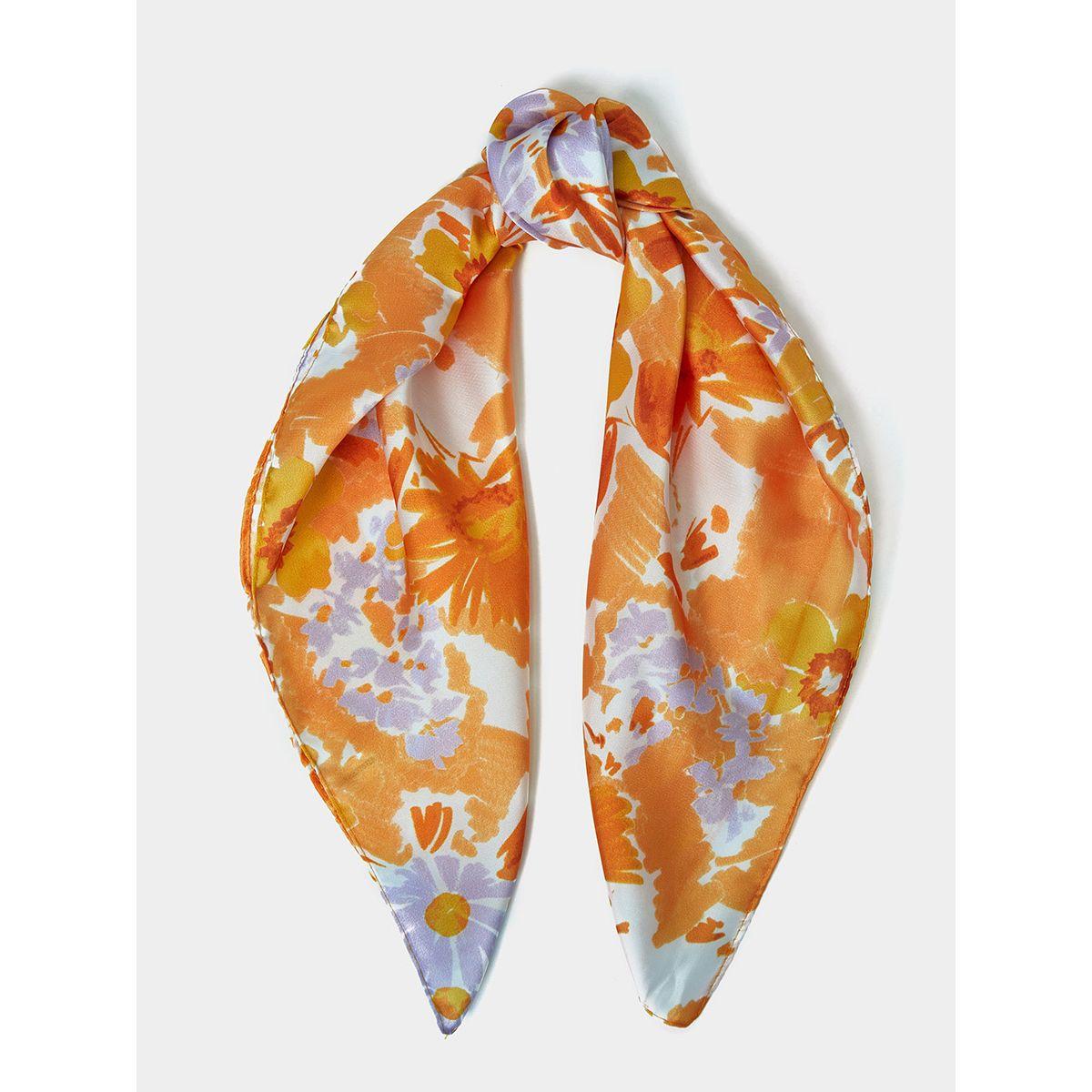 مجموعة من 2 وشاح رأس مطبع بزهور من ستايلي-women-winterwear-scarves-image-3