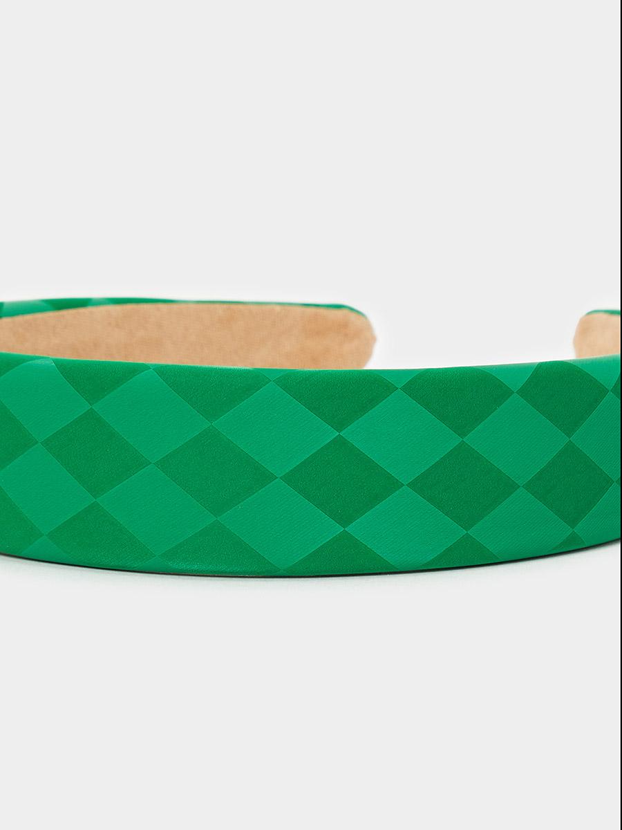 Styli Check Pattern Padded Headband-women-hairaccessories-bands-image-2