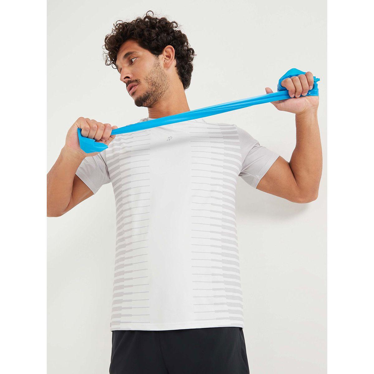 Styli Texture Inject Regular Fit T-shirt with Reflective Logo Detail-men-clothing-sportswearandactivewear-tshirtsandpolos-image-1